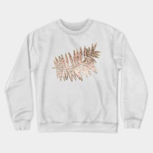 Fern - rose gold glitter Crewneck Sweatshirt